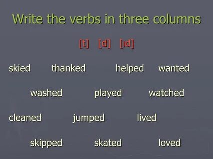 Глагол write