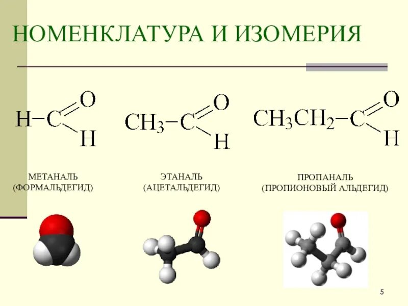 Ацетальдегид и метан. Ацетальдегид и метан