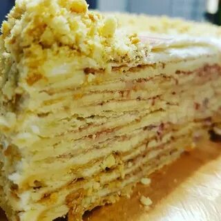 Слоеный торт со сгущенкой