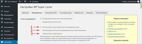 Wordpress очистить кэш