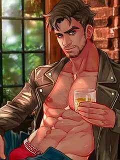 Camp Buddy, Hot Dads, Anime Guys Shirtless, Art Of Man, Queer Art, Anime Cr...