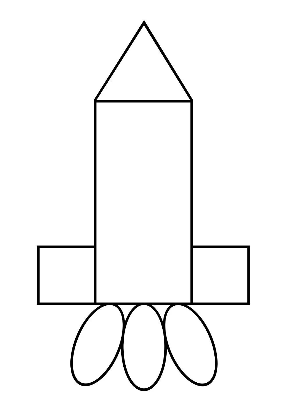 Трафарет ракеты для аппликации. Ракета из геометрических фигур. Аппликация ракета из геометрических фигур. Ракета из геометрических фигур для дошкольников. Космический корабль из геометрических фигур.
