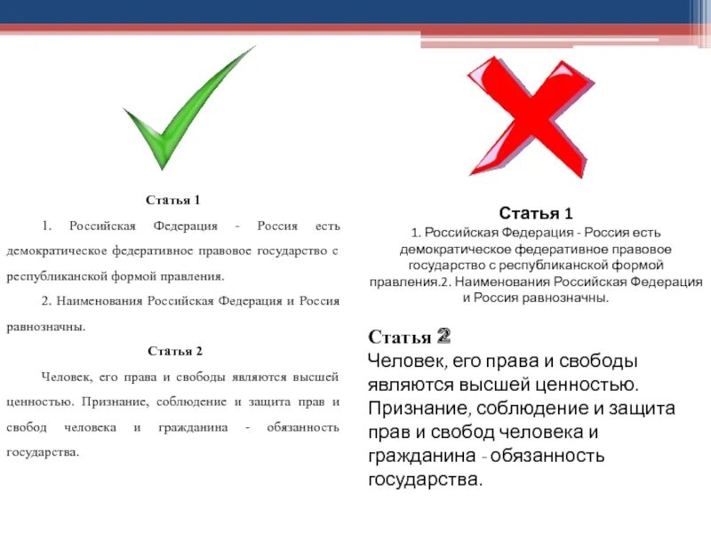 Наименования россия и российская равнозначная