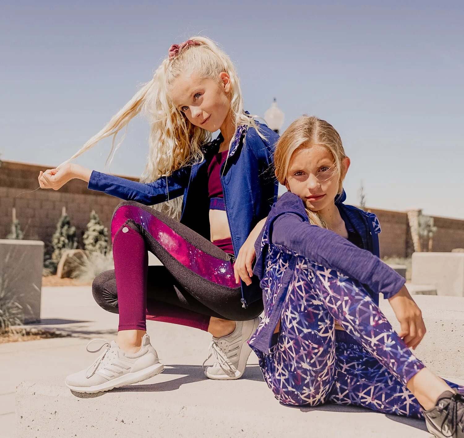 Sisters models. Kids Active Wear.