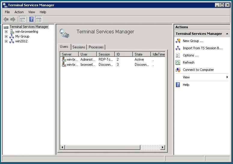 Терминальные службы Windows. Microsoft Terminal services. Terminal services Manager. Диспетчер терминалов в Windows Server. User terminal