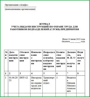 Инструкция по учету и хранению