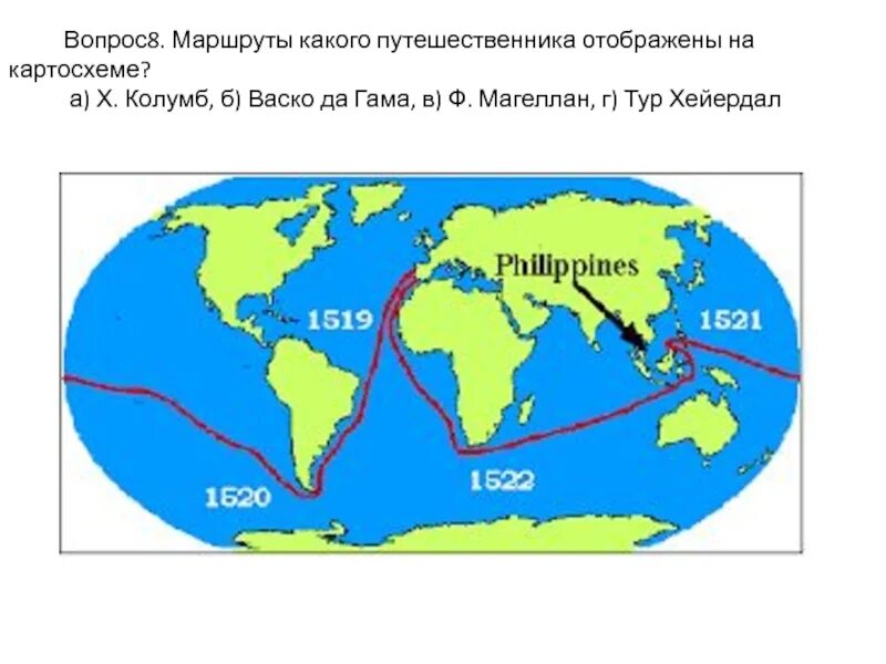 Маршрут какого путешественника показан на карте 7. Маршрут путешествия Фернана Магеллана. Пкть Фернандо магеналда. Путь Фернана Магеллана 1519-1522. Фернан Магеллан маршрут путешествия на карте.