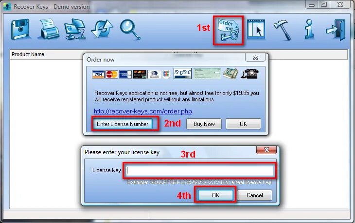 Software license keys. Software license keys