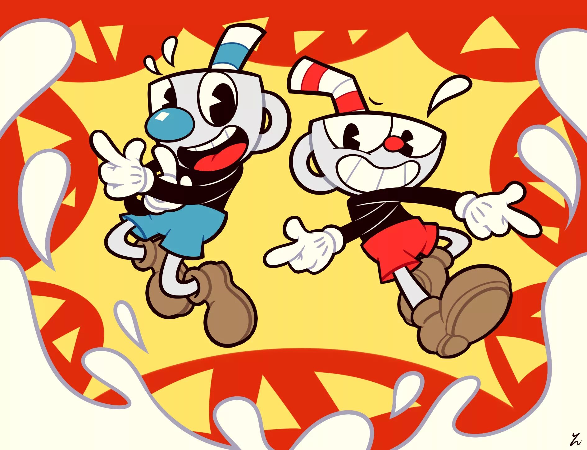 Капхед вики. Cuphead игра. Cuphead and Mugman игра. Капхед 2020. Cuphead стилистика.