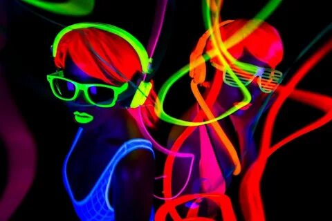Neon colorful