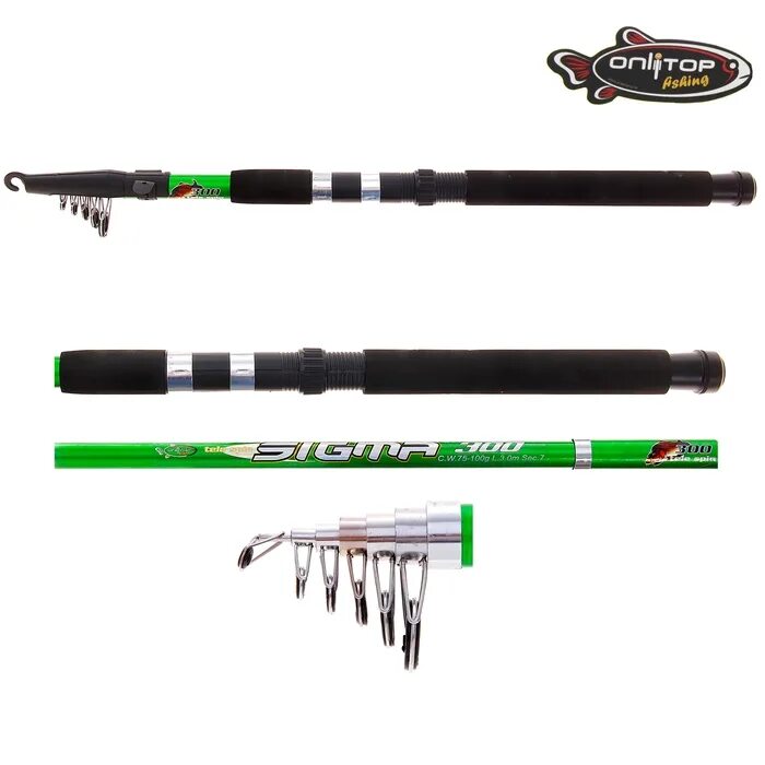 удилище спиннинговое onlitop knight 3. удочка admiral 5м. длина телескопических спиннингов. спиннинг волжанка волгаръ 3. 0м.