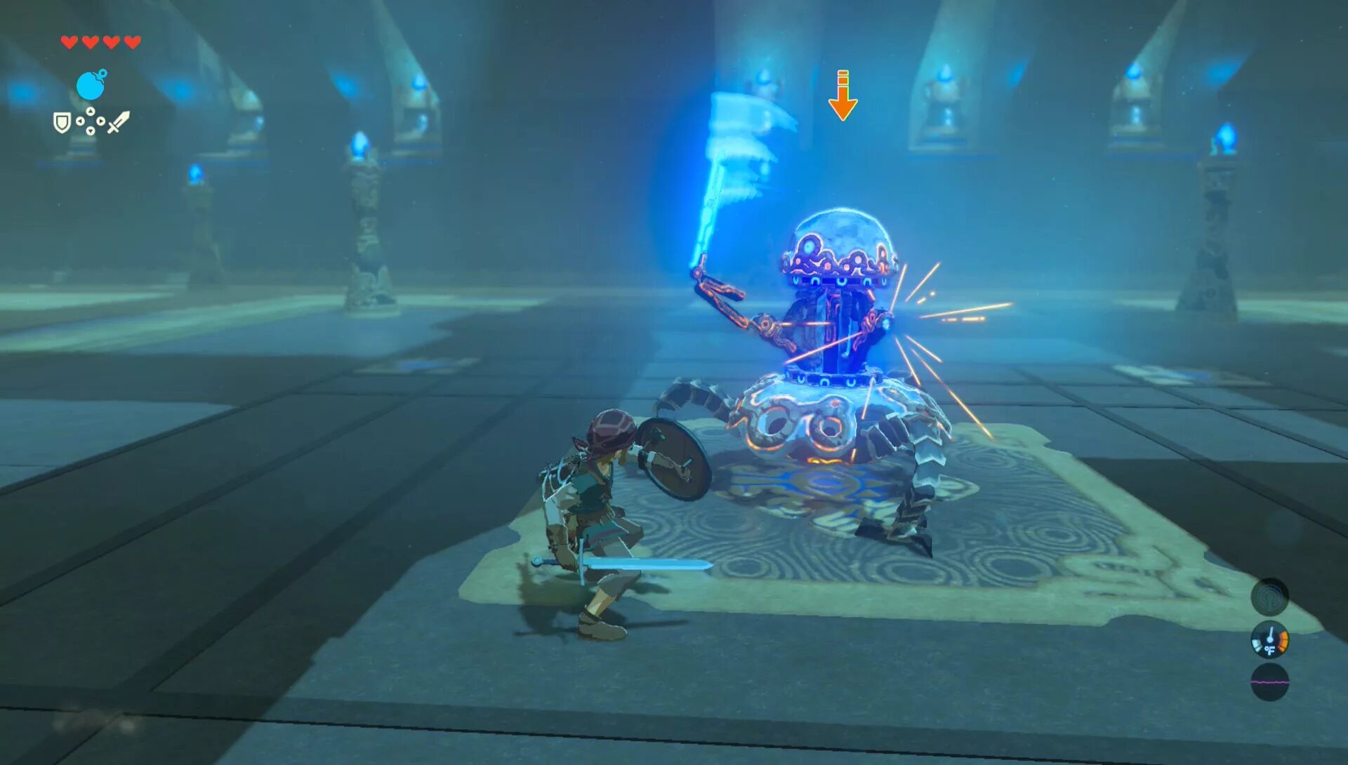 Zelda страж. Страж Зельда. Левр Зельда. Зельда Стражи геймплей. Летающий Страж Зельда.