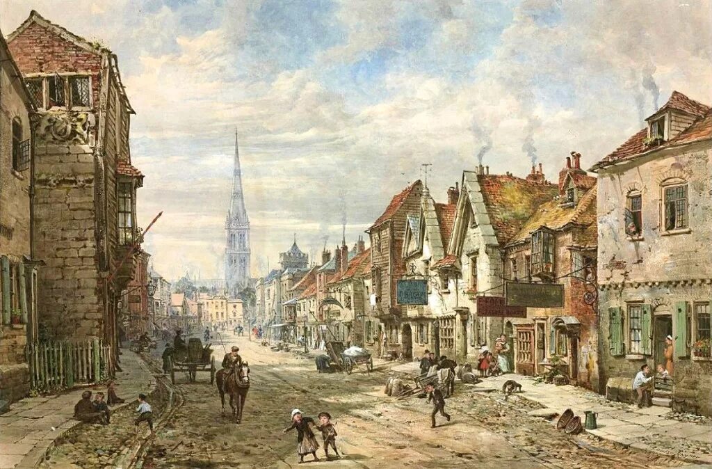 England in the 19th century. Луиза Ингрем Рэйнер художник. Луиза Ингрем Рэйнер (1832-1924), английская. Картины художника Луиза Ингрем Рэйнер. Луиза Ингрем Рэйнер “старый Лондон”.