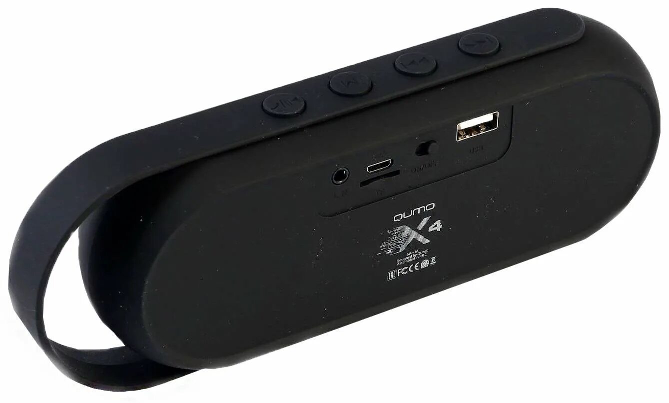 Портативная колонка Qumo X6 BT006, Bluetooth 4.0, 6 Вт, черная (3663787) - Купит