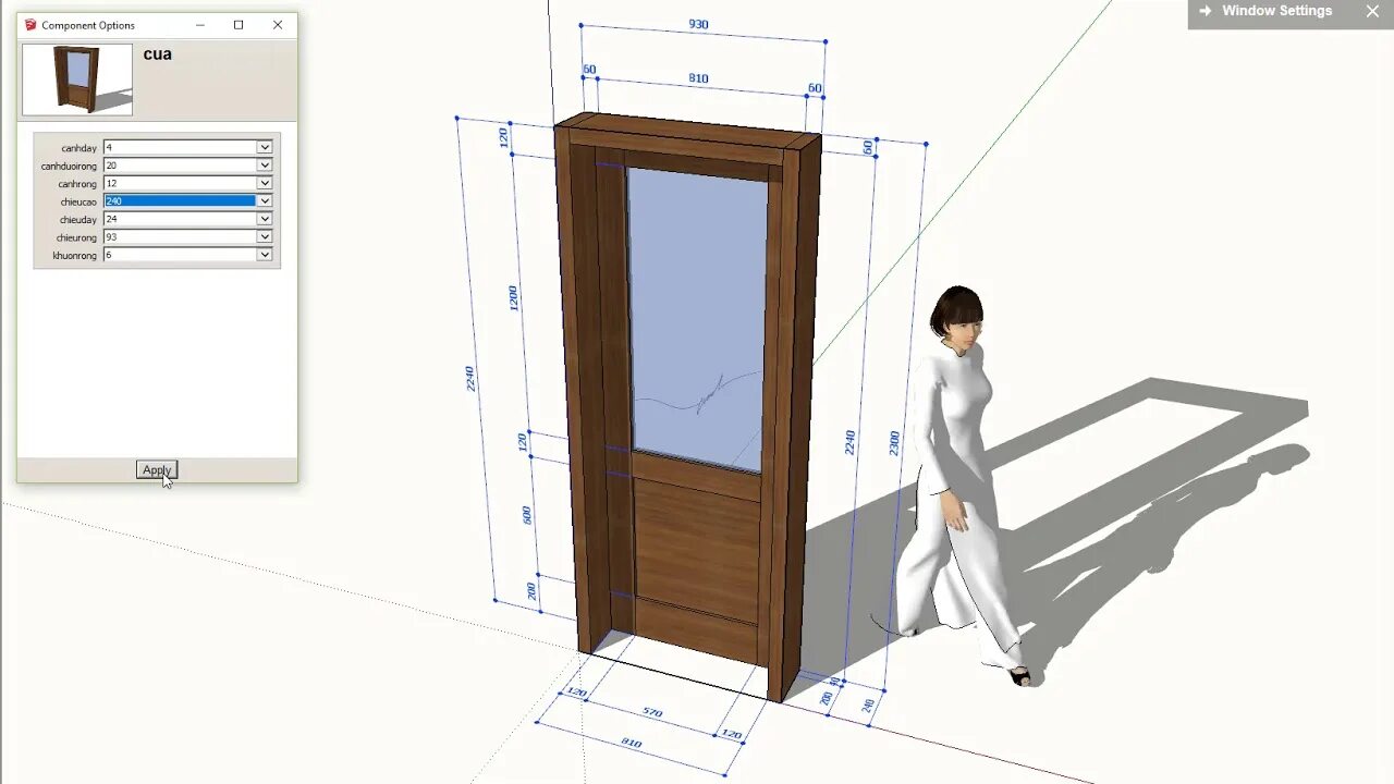 Dynamic component. Sketchup дверь. Компонент двери Sketchup. Межкомнатные двери Sketchup. Программа для дверей.