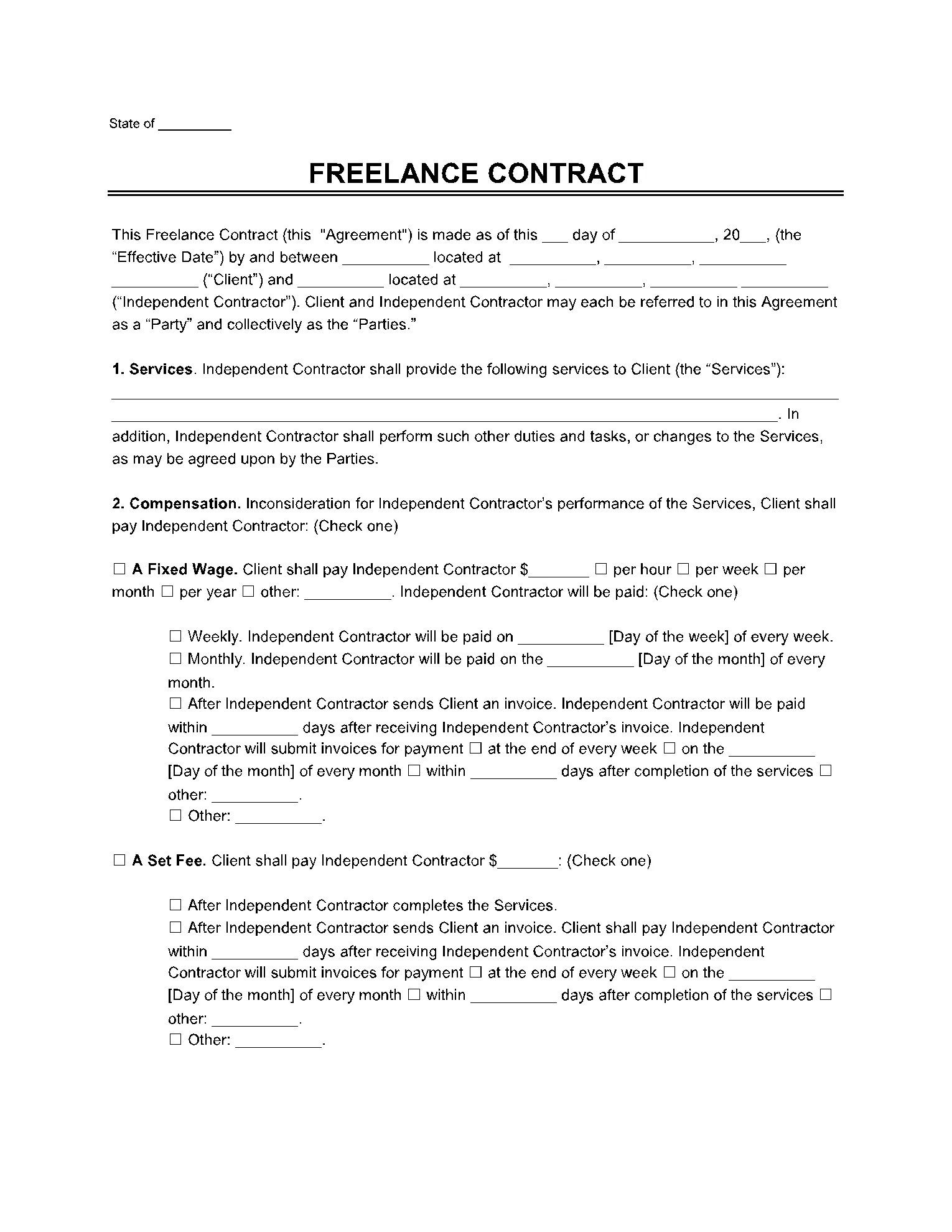 Freelance Contract. Контракт фрилансера. Freelance Contract Generator.