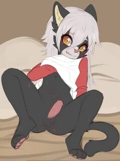 claralaine, simple background, balls, black hair, blush, bottomless, brown ...