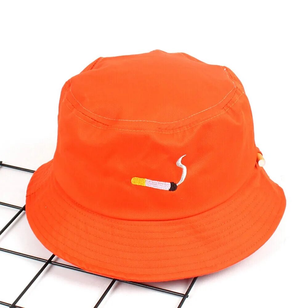 Кепка сигарета. Рыбацкая шляпа Bucket hat. Панама оранжевая, Gekko. Шляпа оранжевая. Панамка мужская оранжевая.