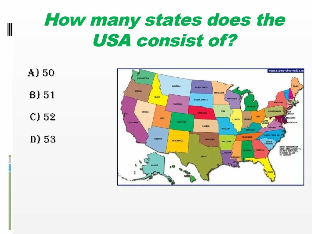 How many new. How many States in the USA. There are … States in the USA.. The biggest State of the USA. How many States does the USA consist of?.