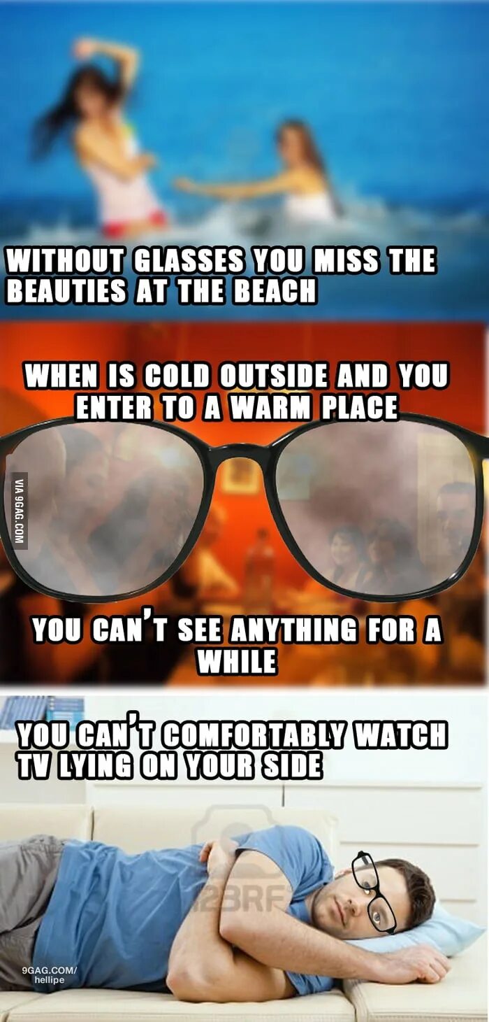 Meme about Glasses. Cant see your hate my Glasses are Guccii. Without anything