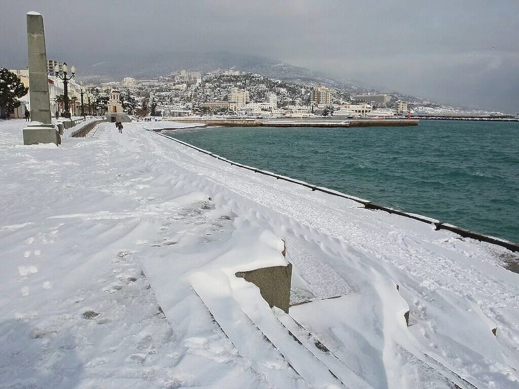 В крыму зимой тепло