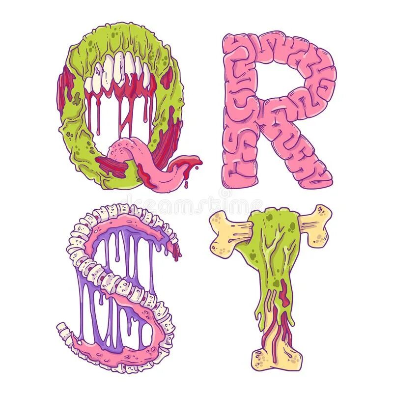 Ужасно на английском. Страшные буквы. Страшные английские буквы. Страшные буквы мультяшные. Рисовать страшные буквы.