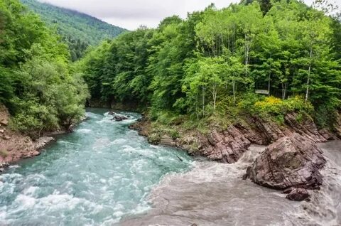 Место где горные реки