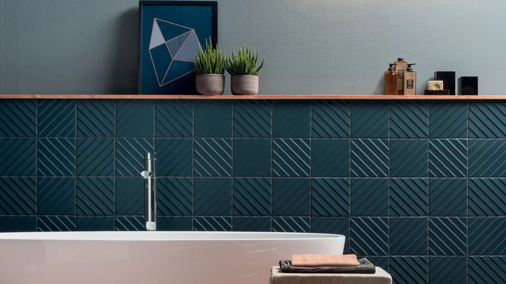 Плитка в ванной диагональ. Плитка marca corona 4d. marca corona 4d chevron deep blue 40x80. marca corona 4d diagonal deep blue 20x20. 4d плитка марка корона.