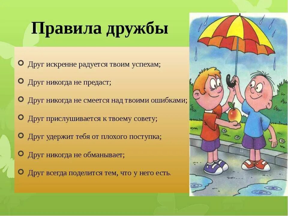 Сообщение про друга. Правила дружбы. Правило дружбы. Правила дружбы для детей. Составление памятки «правила дружбы»..