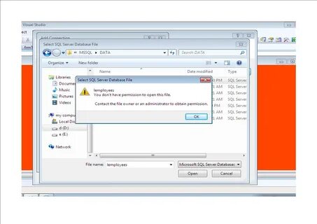 Error db server