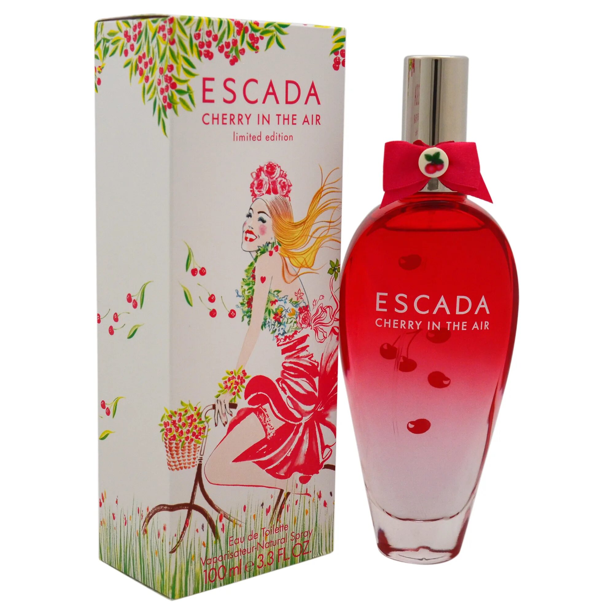 Зе эйр. Escada Cherry in the Air 100 мл. Cherry in the Air Escada 80ml. Аромат Эскада черри. Туалетная вода Escada Cherry in the Air.