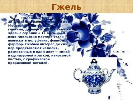 Гжель на карте