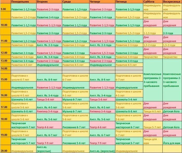 6 дней работы в неделю. График занятий дошкольников. План занятий с ребенком. График занятий с малышом. График занятий для ребенка.