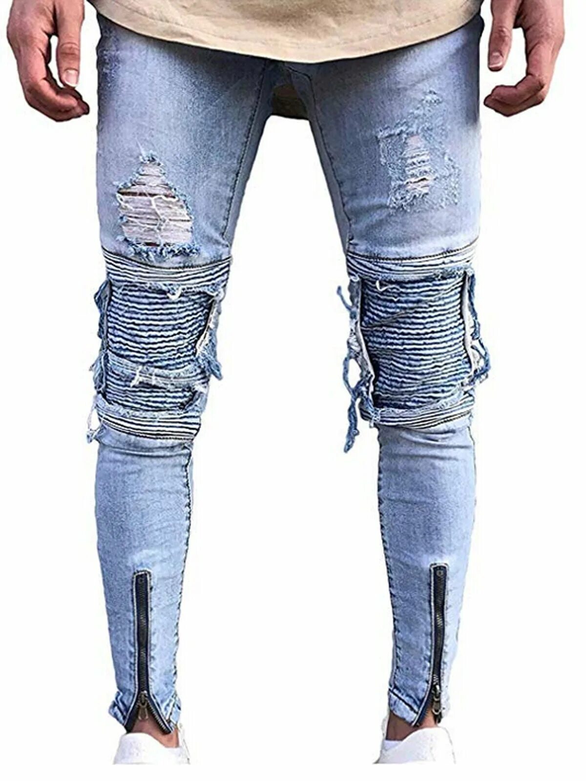 Мужские джинсы с молниями. Молния на джинсах. Джинсы с разрезами мужские. Рваные джинсы снизу. Джинсы наизнанку.
