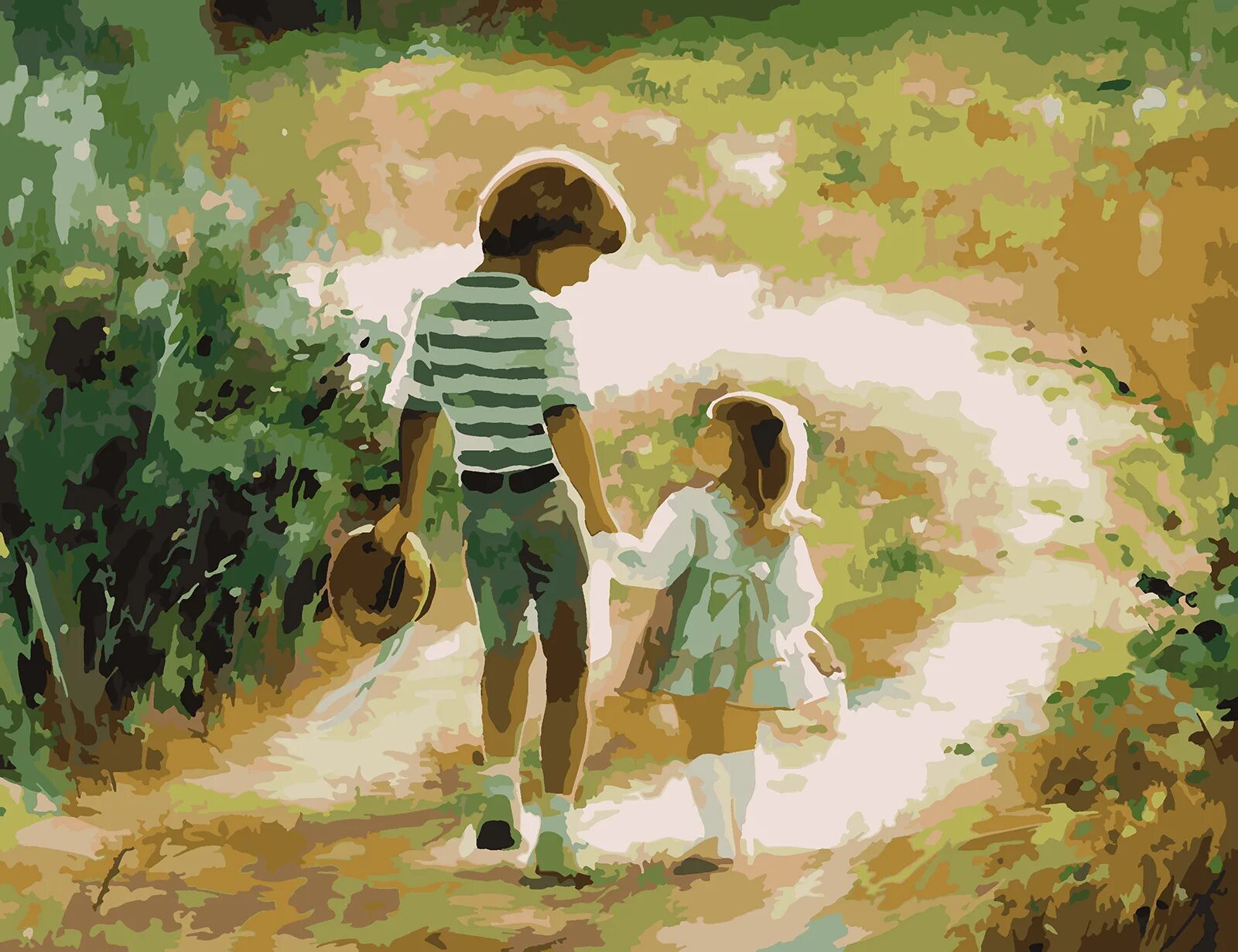 Красиво о детстве. Картины Дональда Золана мальчик девочка.