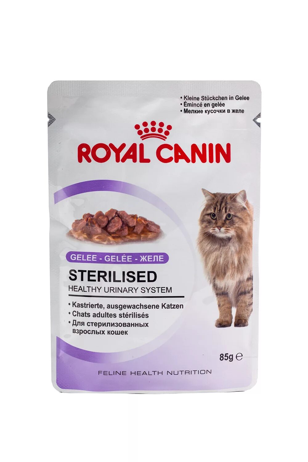 Влажные пакетики для кошек. Роял Канин стерилизед для кошек. Пауч Royal Canin Sterilised для кошек стерилизованных. Роял Канин Sterilised для кошек влажный желе. Royal Canin Sterilised желе 85 гр.