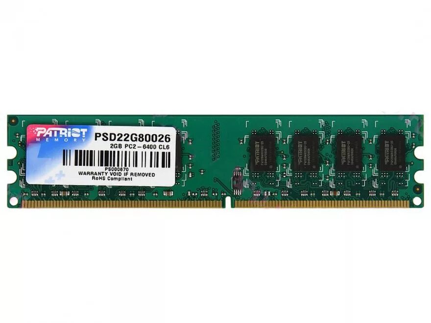 Оперативная память Patriot psd22g80026 ddr2 - 2гб 800, DIMM, Ret. Оперативная память 2гб ddr2 800 МГЦ. Оперативная память 1 ГБ 1 шт. Patriot Memory psd21g4002e. Оперативная память 2 ГБ 1 шт. Patriot Memory psd22g6672.