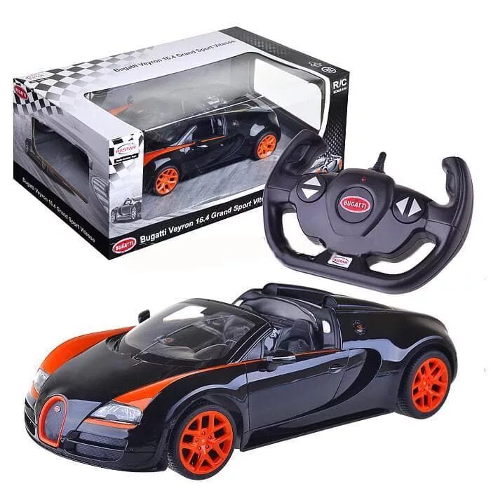 Код товара автомобиль. Легковой автомобиль Rastar Bugatti Grand Sport Vitesse (70400) 1:14 33 см. Bugatti Veyron 16.4 Grand Sport Vitesse Rastar. Rastar Бугатти Вейрон. Rastar Bugatti Grand Sport Vitesse.