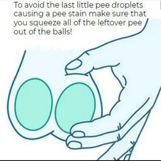 Proof pee is stored in the balls. 