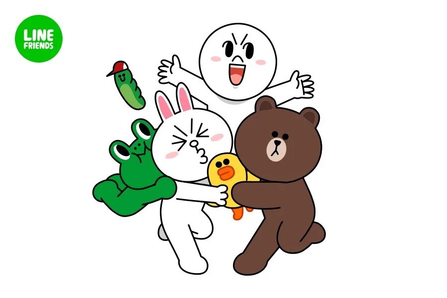 Line персонажи. Браун и его друзья. Line friends. Стикеры лайн. Лайн френдс.