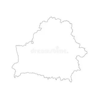 Контур страны белоруссия
