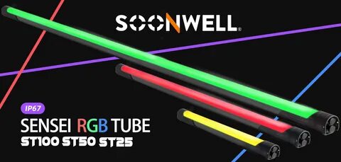 SOONWELL has introduced the Sensei RGB Tubes, a range of battery-powered LE...