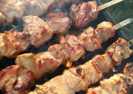Приготовление сочного шашлыка из свинины