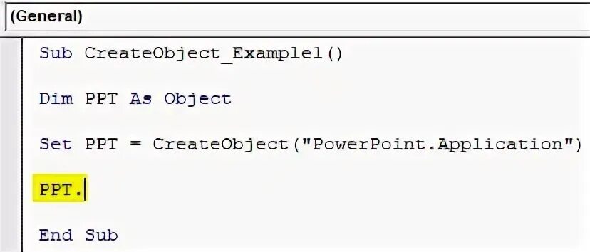 Object required