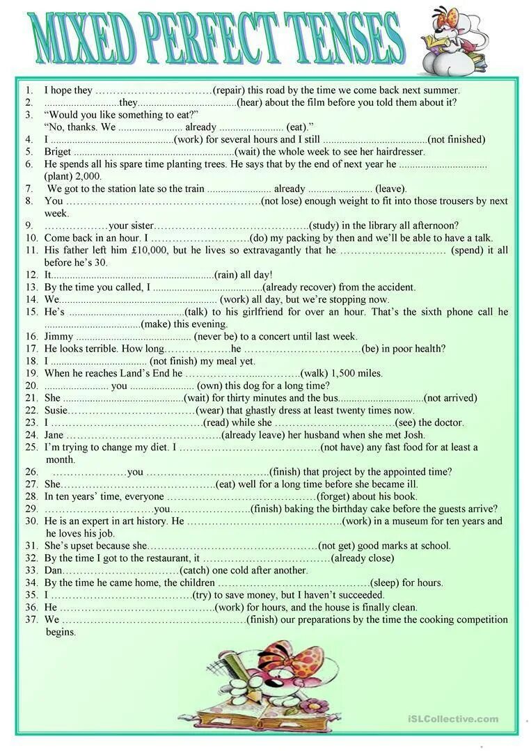 They for an hour. Паст Перфект континиус Worksheets. Past Tenses exercises 9 класс. Mixed past Tenses упражнения. Present perfect Continuous упражнения Worksheets.