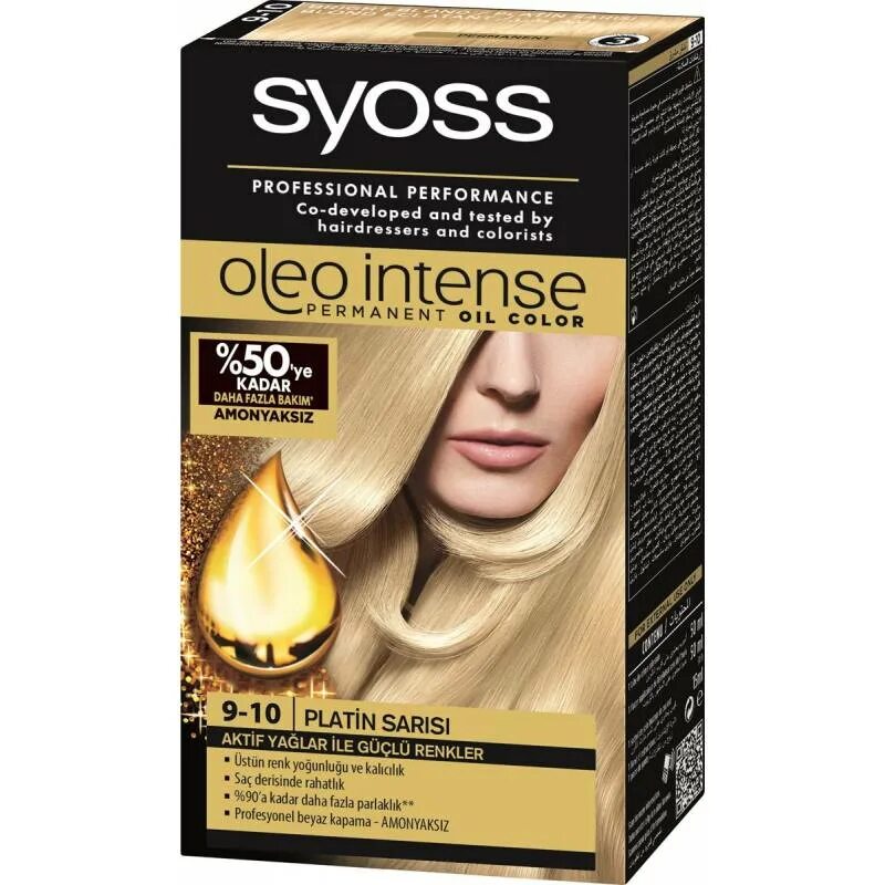 Syoss Oleo intense. Краска сьес блонд 9-10. Краска сьес Олео Интенс. Syoss краска яркий блонд 10-50.