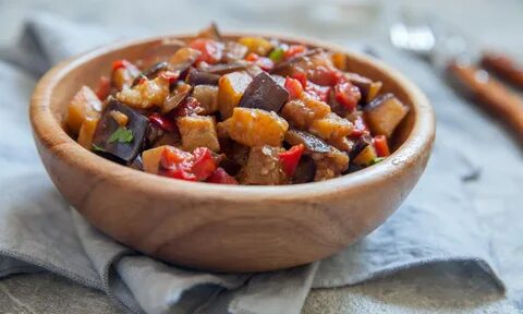 Соте из баклажан с мясом