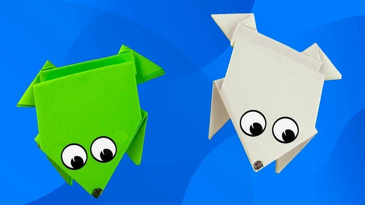 Оригами из бумаги. Оригами из бумаги движущиеся. Оригами из бумаги для детей движущиеся. Лягушка из бумаги.