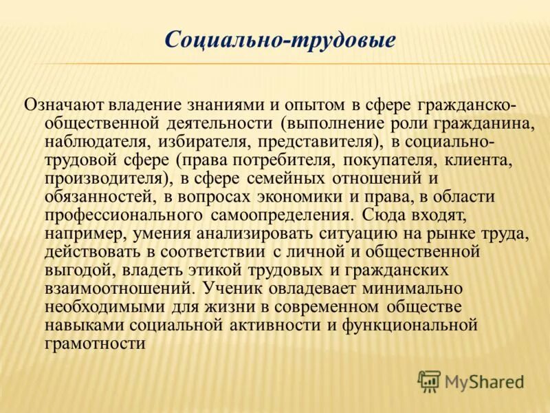 Роль граждан в современном обществе. Что означает Трудовая практика.