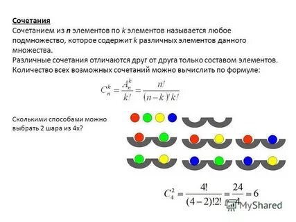 N по k элементов